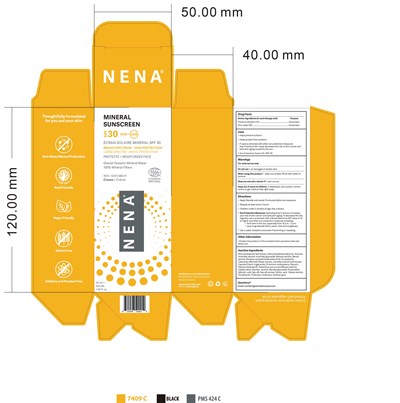 Nena Mineral Sunscreen Spf 30 (Nena Sunscreen Us Box With Ndc June 5 2024)